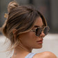Gia Beige Tortoise Brown Lens Sunglasses