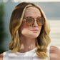 Gia Honeycomb Tortoise with Gold Tinted Lens