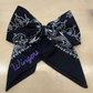 Embroidered School Spirit Wingers in Black