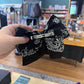 Embroidered School Spirit Wingers in Black