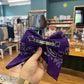 Embroidered School Spirit Wingers in Purple