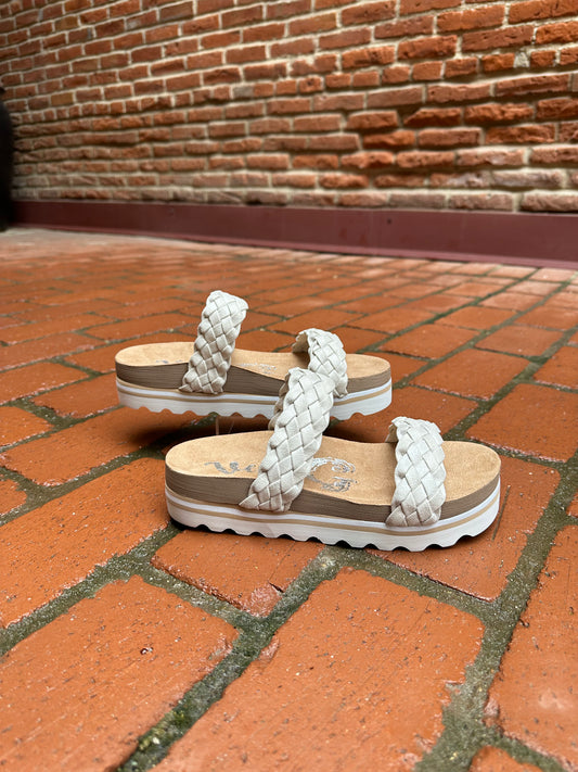 Braidon Sandal in White