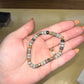 Glass Beaded Bracelet in Grey