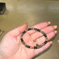 Glass Beaded Bracelet in Black