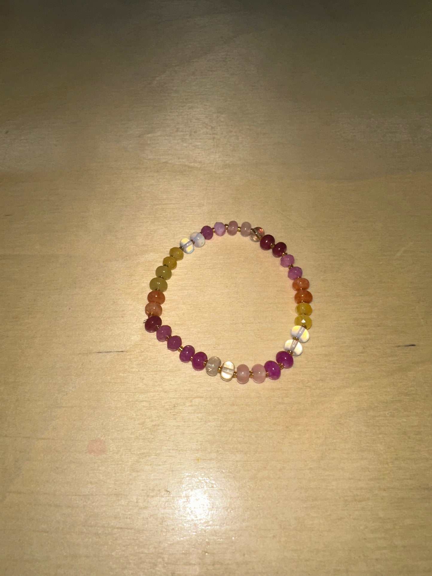 Colorful Glass Beaded Bracelet