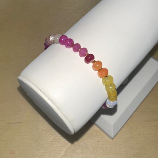 Colorful Glass Beaded Bracelet