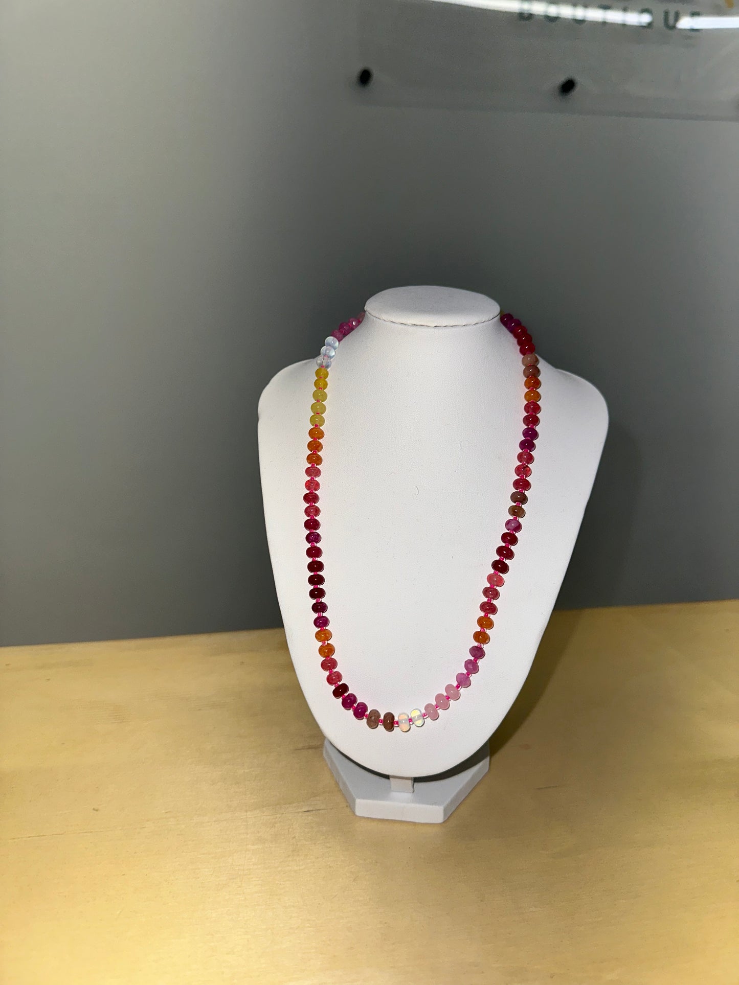 Colorful Glass Beaded Necklace