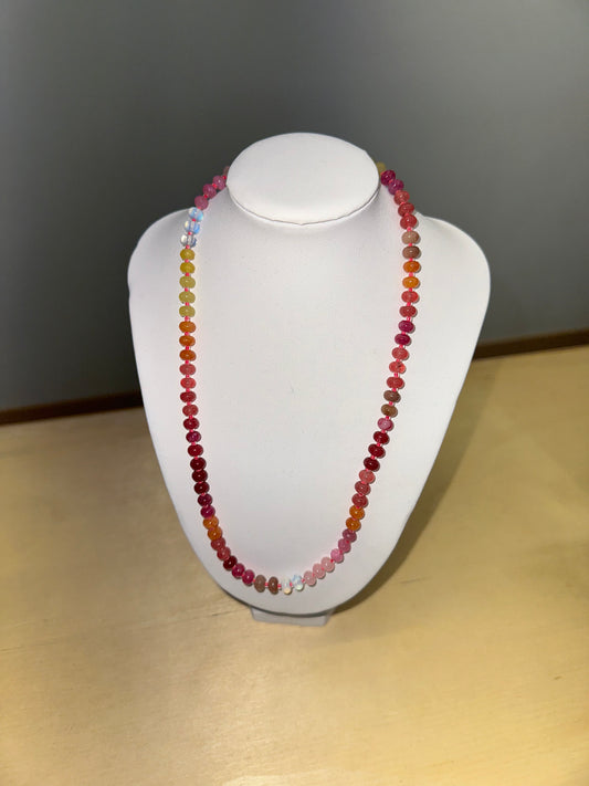 Colorful Glass Beaded Necklace