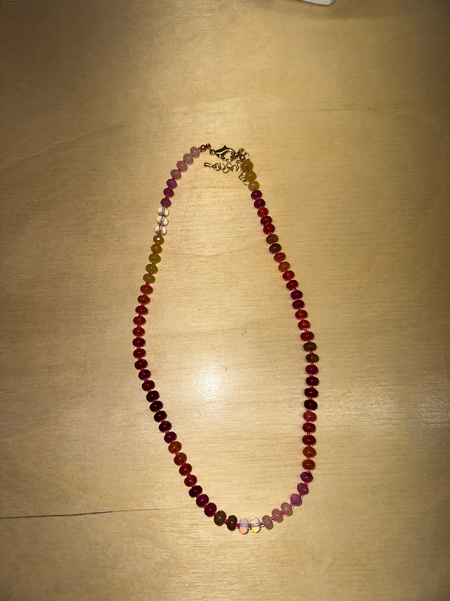 Colorful Glass Beaded Necklace