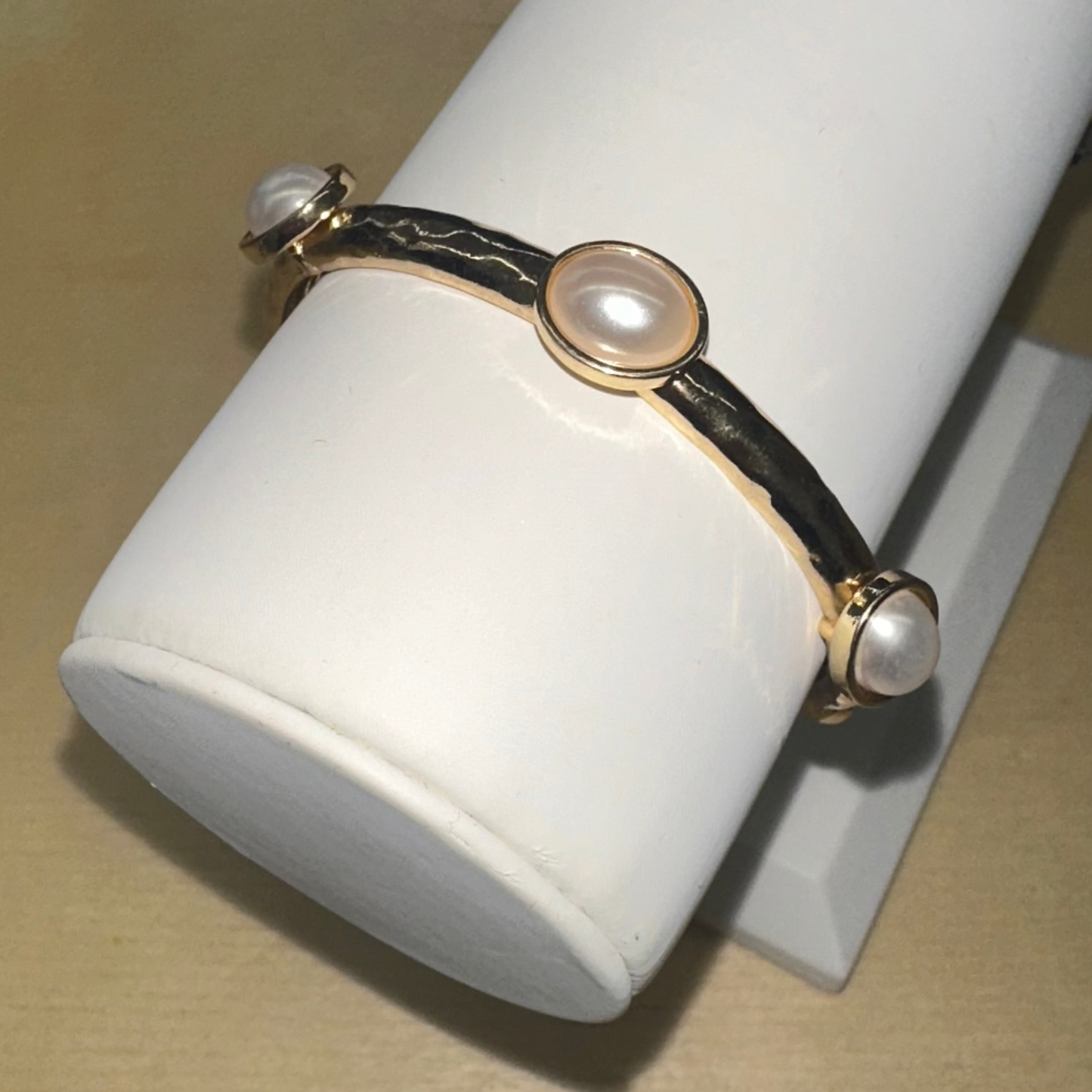 Stretch Pearl Bangle Bracelet