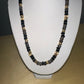 Glass Beaded Necklace in Black