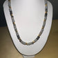 Glass Beaded Necklace in Grey
