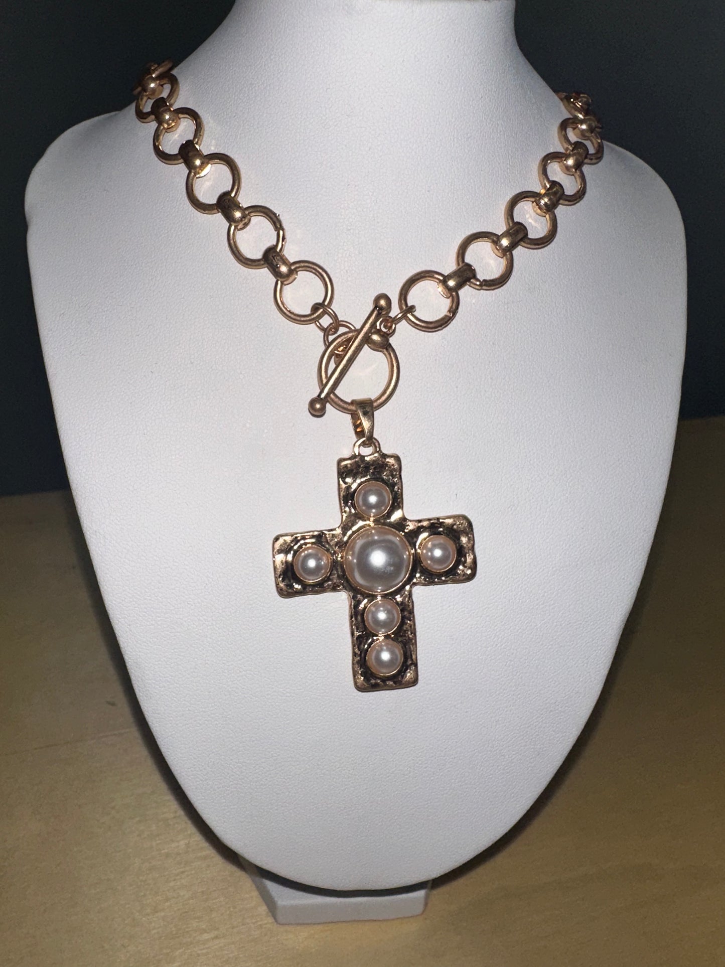 Chunky Cross Necklace