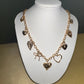 Charm Necklace with Hearts