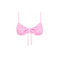 Strawberry Milkshake Ruched Underwire Bra Bikini Top