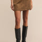 Ciera Suede Mini Skirt