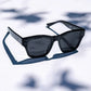 Sedona - Polarized Square Sunglasses in Black