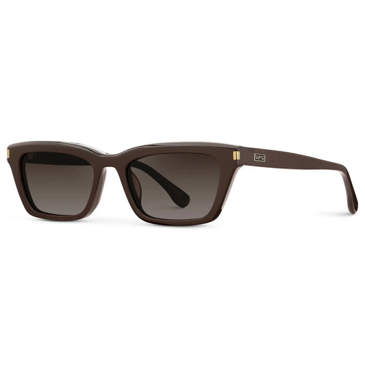 Sienna Cat-Eye Sunglasses Mocha Brown with Brown Gradient Lens