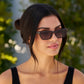Sienna Cat-Eye Sunglasses Mocha Brown with Brown Gradient Lens