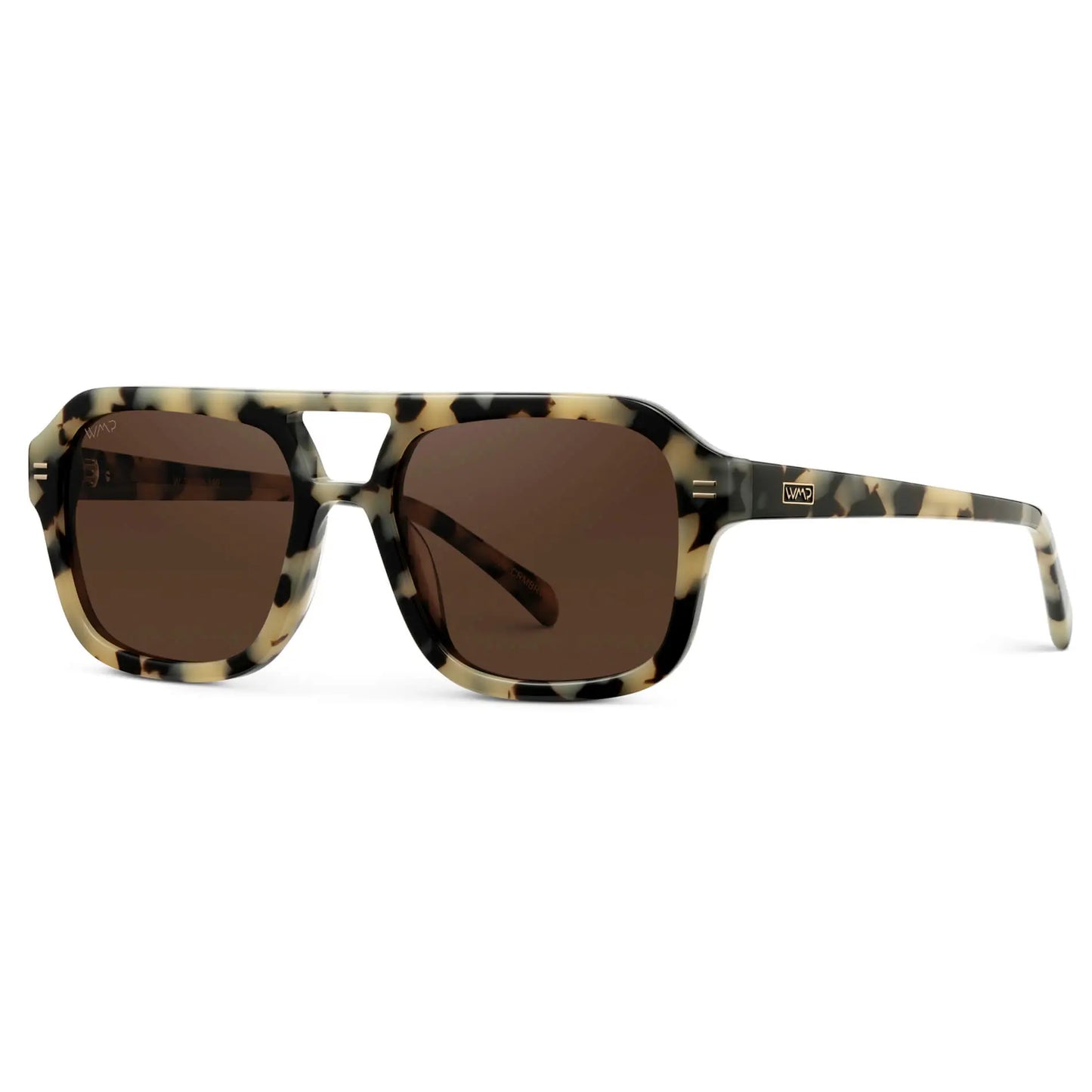 Sydney Polarized Beige Tortoise Brown Lens Sunglasses
