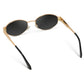Verona Gold Frame Black Lens Sunglasses