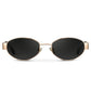 Verona Gold Frame Black Lens Sunglasses