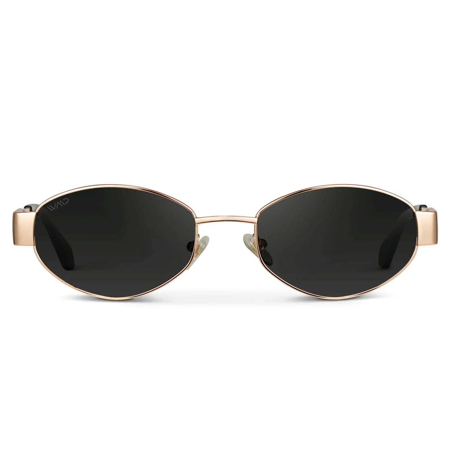 Verona Gold Frame Black Lens Sunglasses