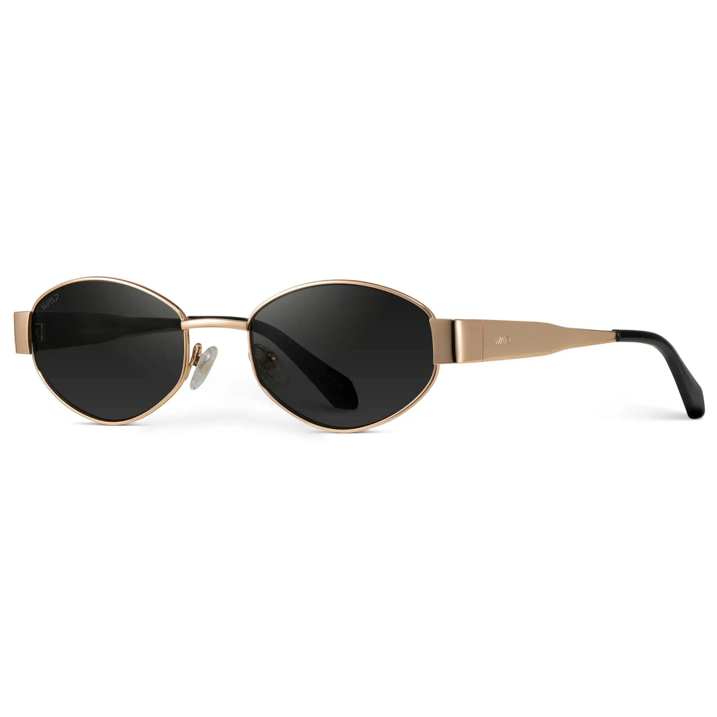 Verona Gold Frame Black Lens Sunglasses