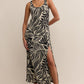 Polanco Palm Midi Dress