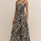 Polanco Palm Midi Dress