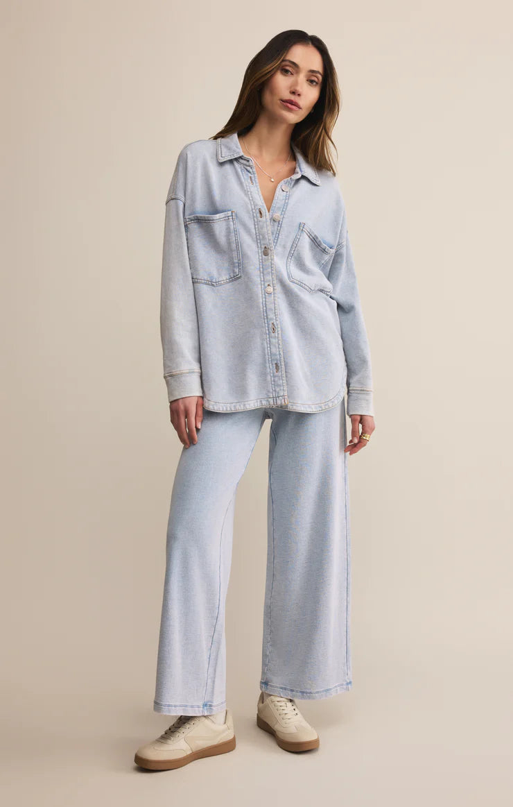 All Day Knit Denim Jacket in Washed Indigo