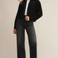 Heritage Faux Suede Jacket in Black