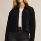 Heritage Faux Suede Jacket in Black