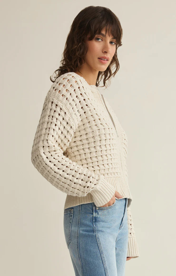 Logan Sweater Jacket Crystal