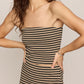 Ainslie Striped Midi Skirt in Putty