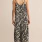 Flared Palm Jumpsuit