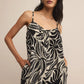 Flared Palm Jumpsuit