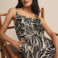 Flared Palm Jumpsuit