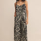 Flared Palm Jumpsuit