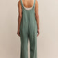 Everyday Jersey Jumpsuit in Hunter Green