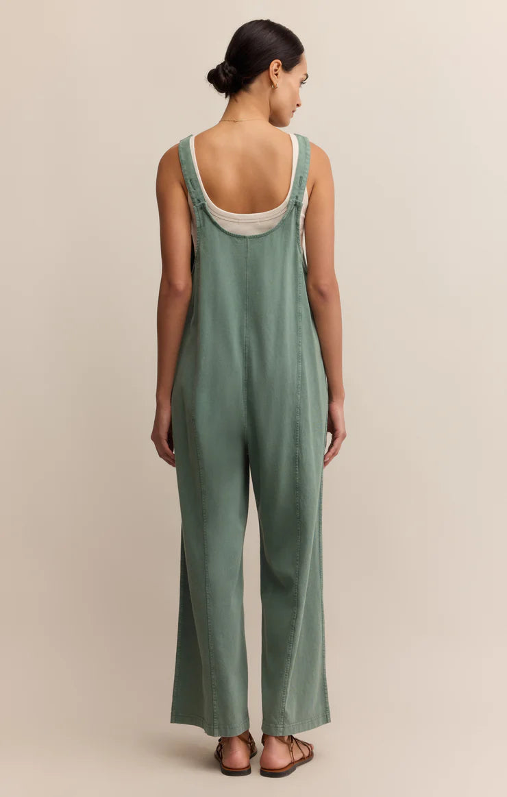 Everyday Jersey Jumpsuit in Hunter Green