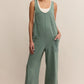 Everyday Jersey Jumpsuit in Hunter Green