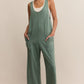 Everyday Jersey Jumpsuit in Hunter Green