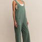 Everyday Jersey Jumpsuit in Hunter Green