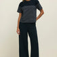 Andre Wide Leg Pant in Eclipse