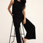 Sloane Jersey Muscle Tank in Black