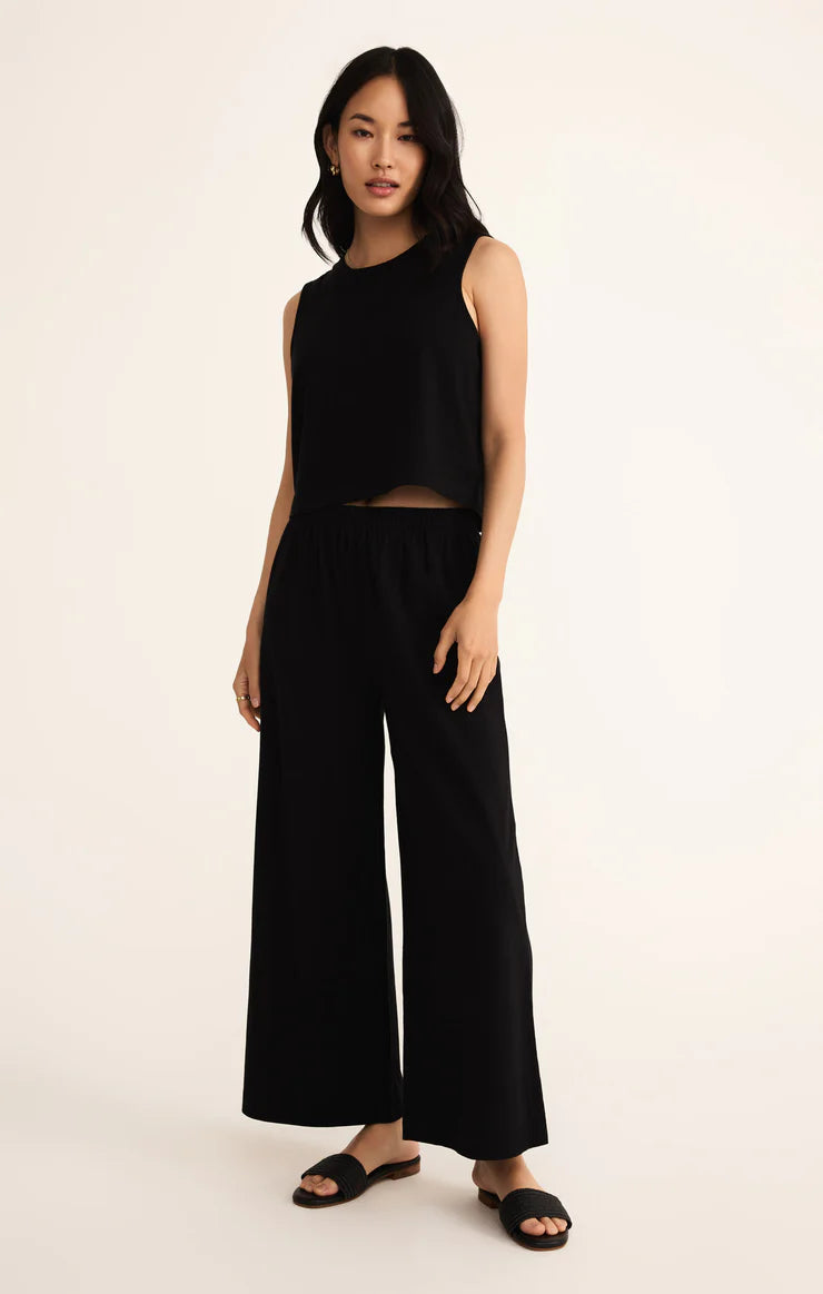 Sloane Jersey Muscle Tank in Black