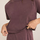 Sway Cotton Tee in Plum