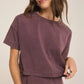 Sway Cotton Tee in Plum