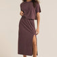 Sway Cotton Tee in Plum